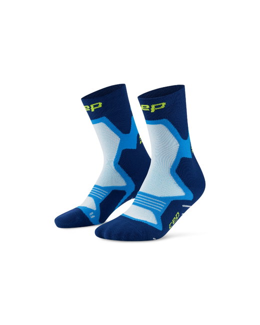 Șosete alergare CEP Core Run Cushion Mid Cut - albastru | compresie