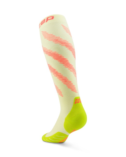 Șosete compresie CEP Core Run Edt. Elliptic - lime/neon coral | suport la alergare