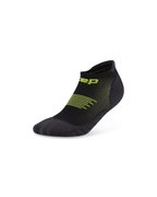 Șosete compresie CEP Core Run No Show - negru/verde lime | suport