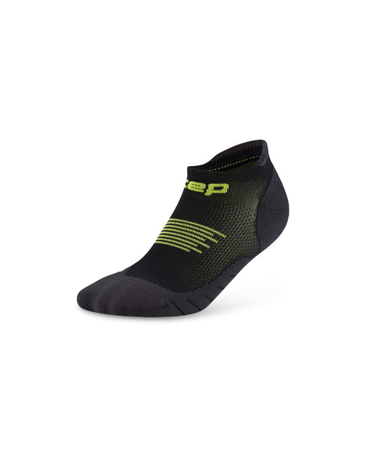 Șosete compresie CEP Core Run No Show - negru/verde lime | suport