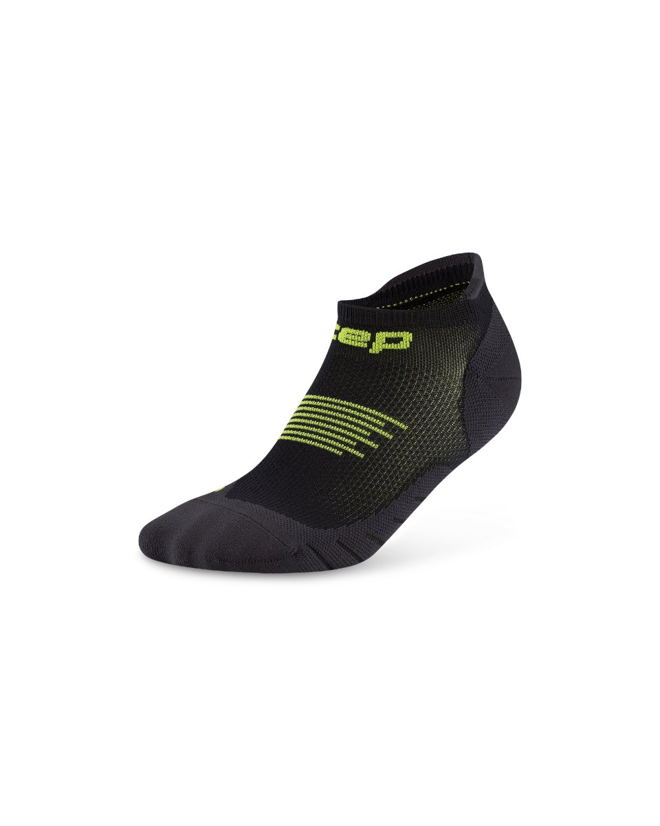 Sporting Goods Șosete compresie CEP Core Run No Show - negru/verde lime | suport