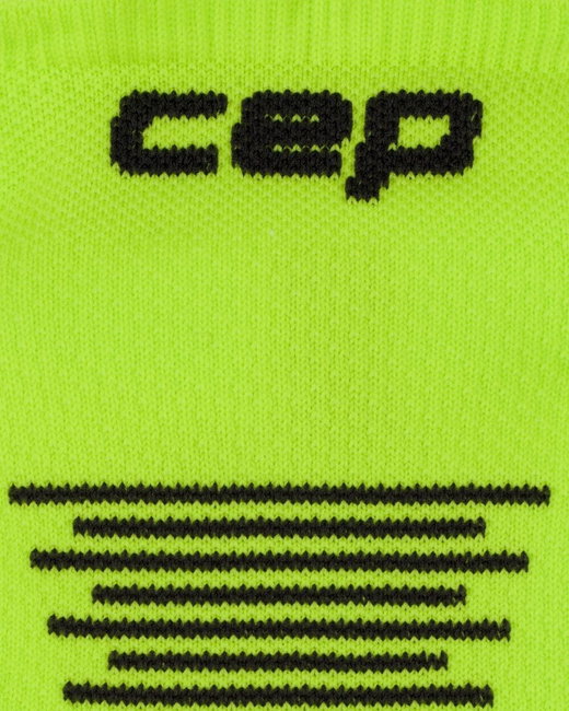 Șosete compresie CEP Core Run No Show - verde lime/negru | suport