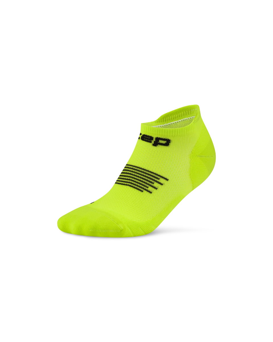 Sporting Goods Șosete compresie CEP Core Run No Show - verde lime/negru | suport