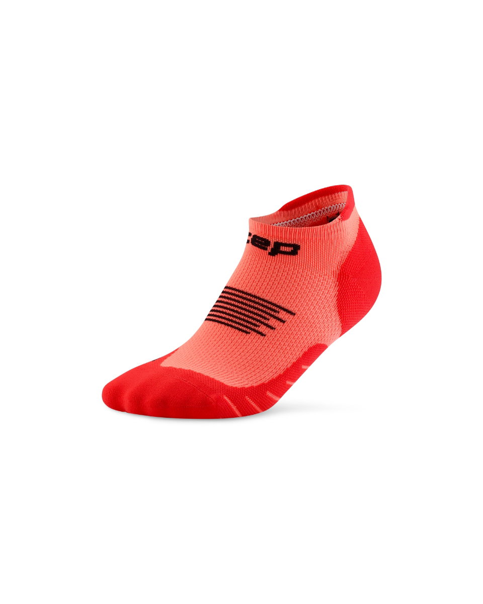 Sporting Goods Șosete compresie CEP Core Run No Show - portocaliu neon coral | suport