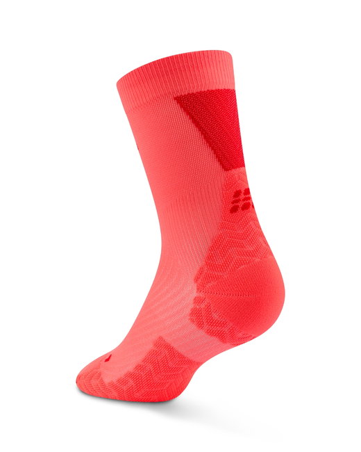 Șosete compresie CEP Run Ultralight 4.0 - coral neon/roșu | răcire
