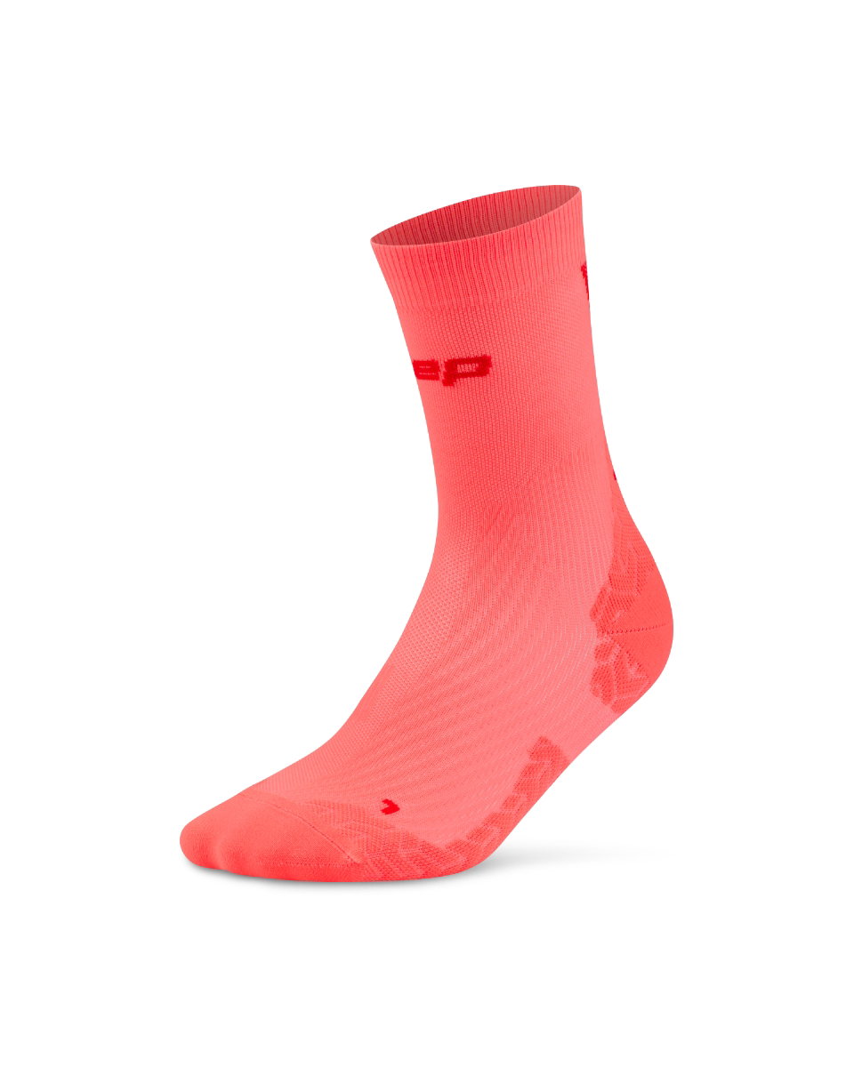 Sporting Goods Șosete compresie CEP Run Ultralight 4.0 - coral neon/roșu | răcire