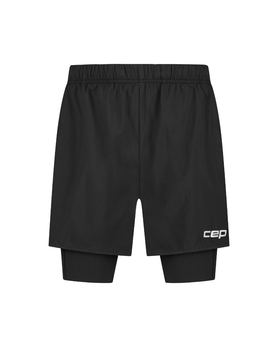 Sporting Goods Pantaloni scurți CEP Core Run 2in1 - negru | compresie & stabilitate