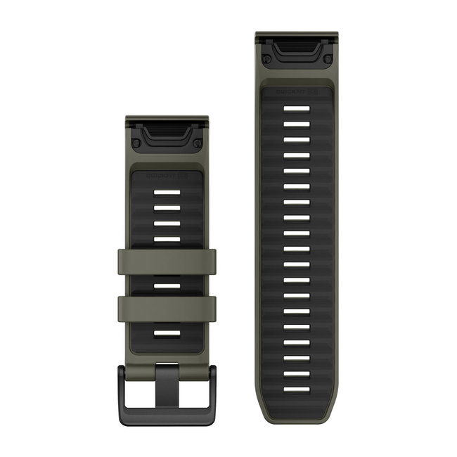 Garmin Curele de ceas QuickFit 26 | Olive Drab / Silicon negru
