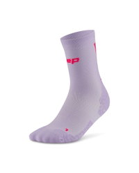 Șosete Compresie Alergare CEP Run Ultralight 4.0 Mid Cut - lila/roz | Damă