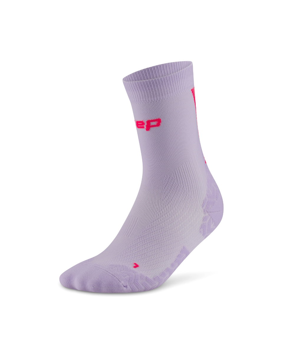 Sporting Goods Șosete Compresie Alergare CEP Run Ultralight 4.0 Mid Cut - lila/roz | Damă