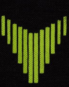 Șosete compresie înalte CEP Core Run Merino 3.0 - negru/lime | alergare iarnă