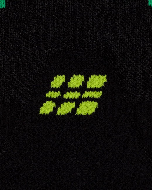 Șosete compresie înalte CEP Core Run Merino 3.0 - negru/lime | alergare iarnă