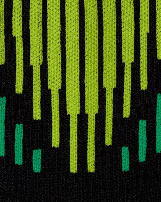 Șosete compresie înalte CEP Core Run Merino 3.0 - negru/lime | alergare iarnă