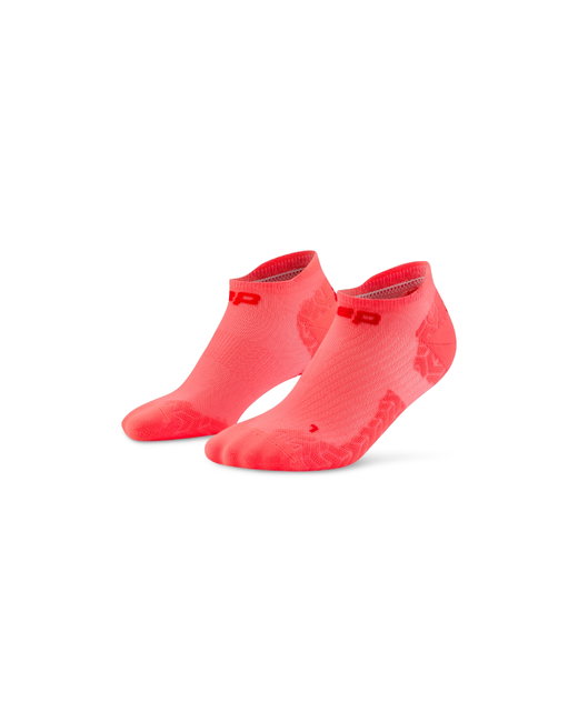 Șosete compresie alergare CEP Run Ultralight 4.0 - corai neon | roșu