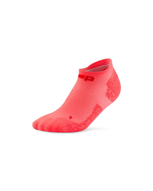 Șosete compresie alergare CEP Run Ultralight 4.0 - corai neon | roșu