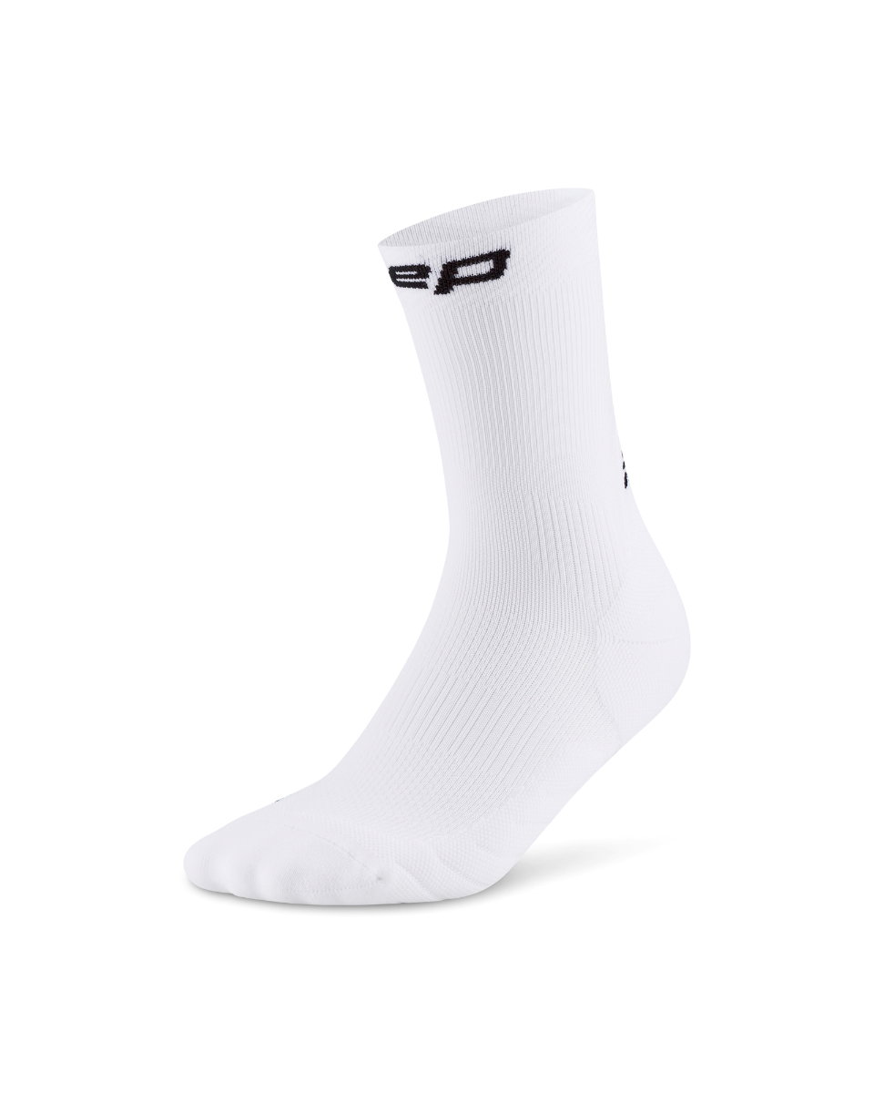 Sporting Goods Șosete compresie mid cut CEP Run 5.0 - alb | stabilitate și performanță