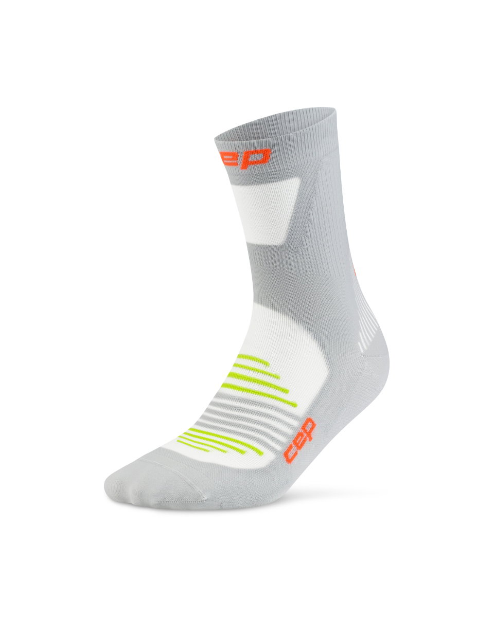 Sporting Goods Șosete compresie alergare CEP Pro Run Ultralight Mid Cut - gri | ultraușoare