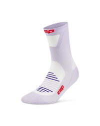 Șosete compresie alergare CEP Pro Run Ultralight Mid Cut - mov liliac | ultraușoare