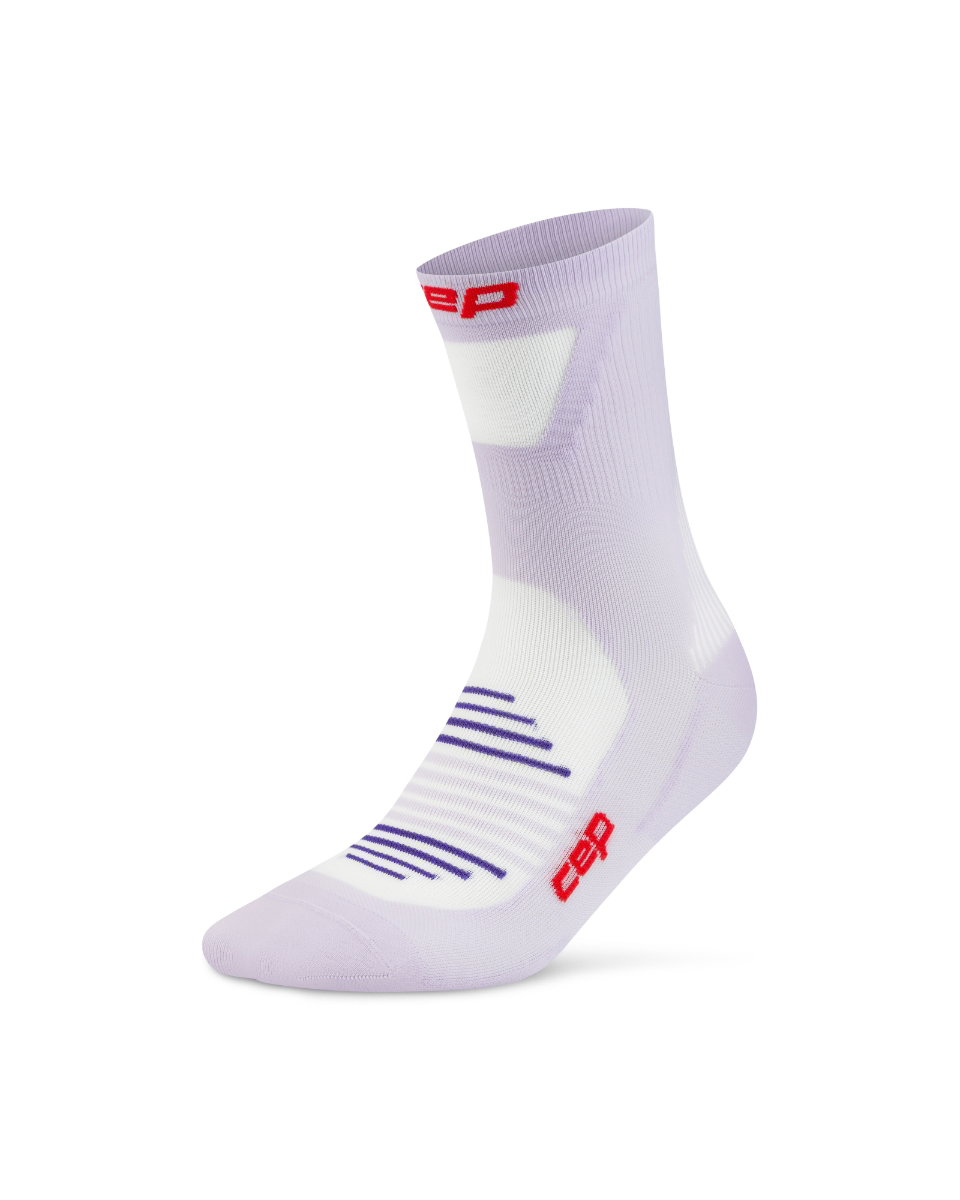 Sporting Goods Șosete compresie alergare CEP Pro Run Ultralight Mid Cut - mov liliac | ultraușoare