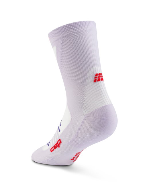 Șosete compresie alergare CEP Pro Run Ultralight Mid Cut - mov liliac | ultraușoare