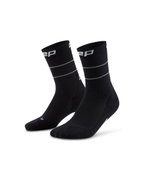 Șosete compresie mid cut CEP Pro Run Reflective 2.0 - negru | pentru alergare