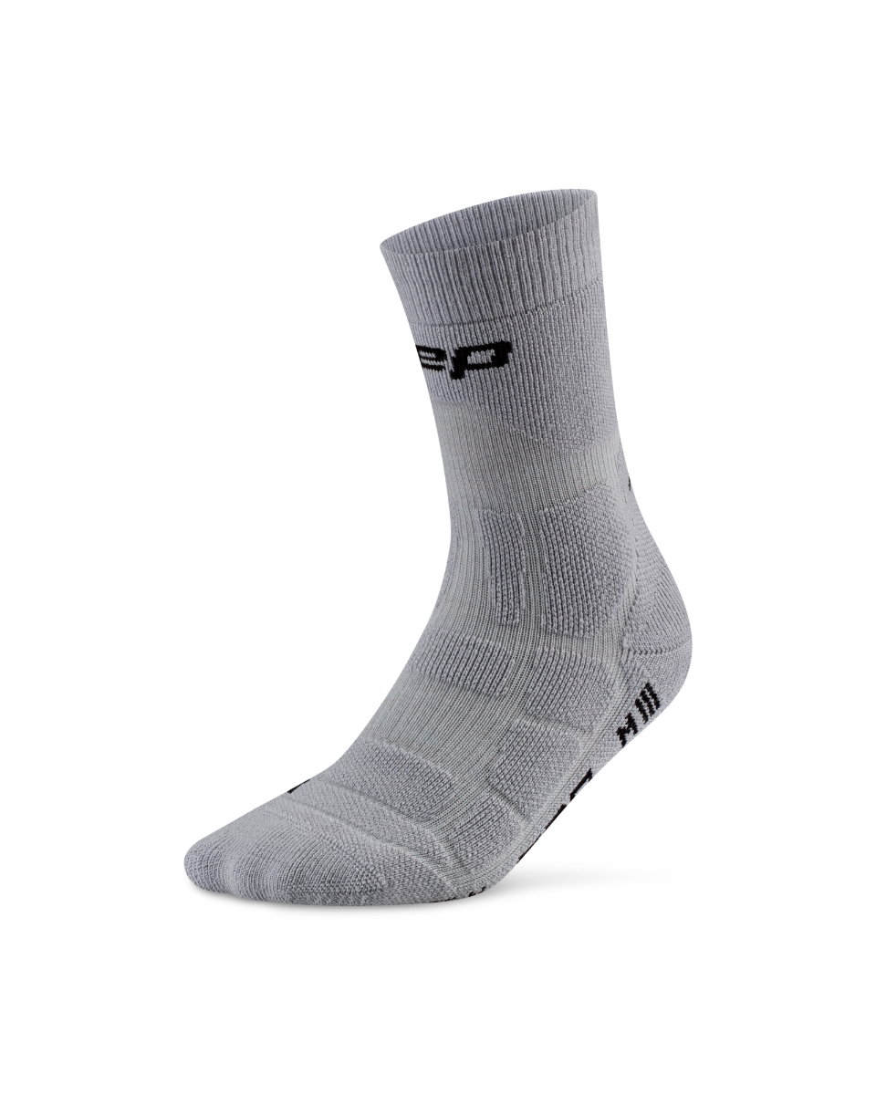 Sporting Goods Șosete compresie CEP Hiking Max Cushion 2.0 Mid Cut - gri | lână merino