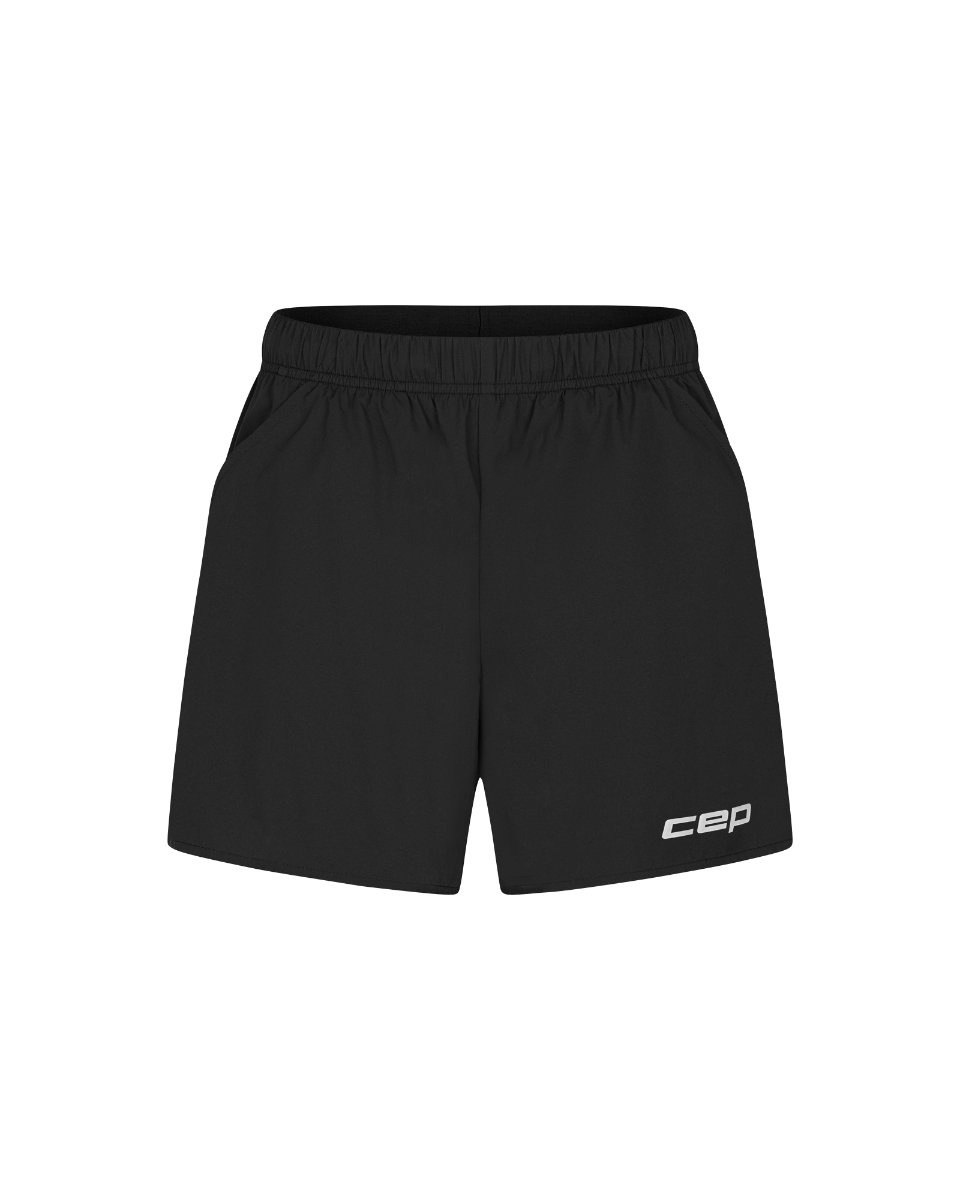 Sporting Goods Pantaloni scurți alergare CEP Core Run Loose Fit femei - negru | largi, rezistenți vânt