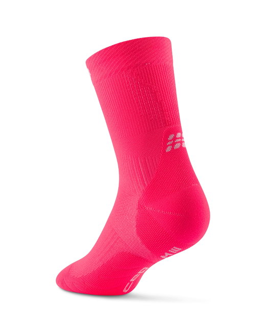 Șosete compresie alergare CEP Run 5.0 Mid Cut - roz | femei