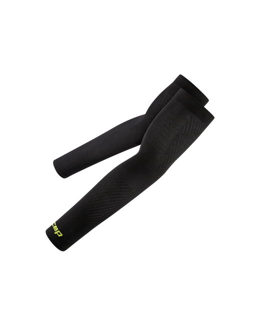 Mâneci compresie braț CEP Run Ultralight - negru | protecție UV
