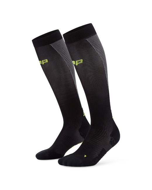 Șosete compresie înalte CEP Run Ultralight 4.0 - negru | gri | alergare