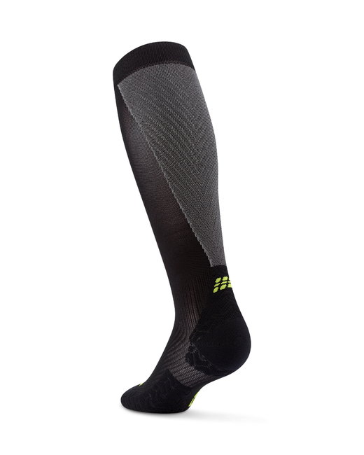 Șosete compresie înalte CEP Run Ultralight 4.0 - negru | gri | alergare