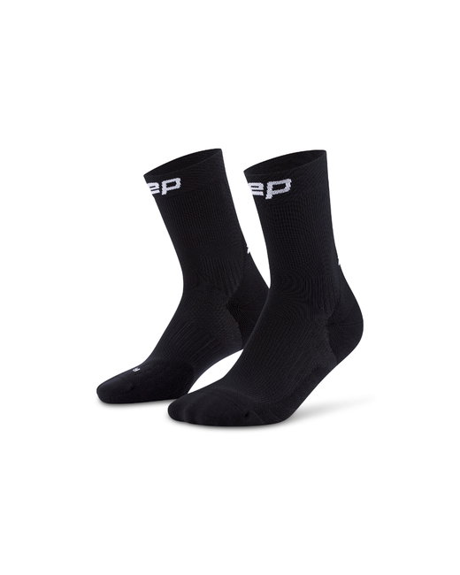 Șosete compresie alergare CEP Run 5.0 Mid Cut - negre | femei