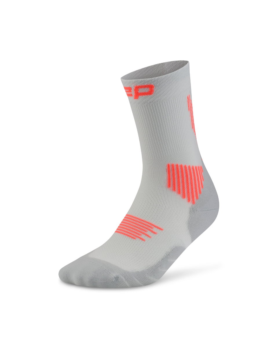 Sporting Goods Șosete compresie alergare CEP Run 5.0 Mid Cut - gri | femei