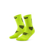 Șosete compresie alergare CEP Run 5.0 Mid Cut - lime/negru | femei