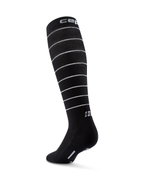 Șosete compresie alergare CEP Pro Run Reflective 2.0 - negru | vizibilitate
