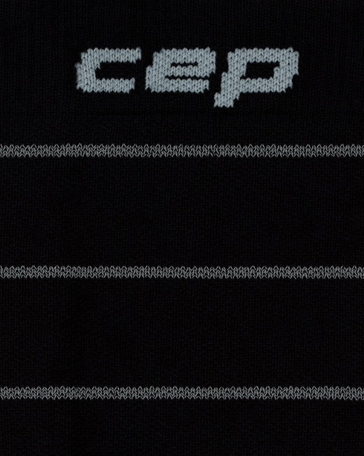 Șosete compresie alergare CEP Pro Run Reflective 2.0 - negru | vizibilitate