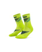 Șosete compresie CEP Core Run Merino Mid Cut - lime/albastru | alergare vreme rece