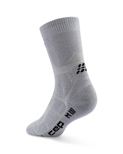 Șosete compresie hiking CEP Hiking Max Cushion 2.0 - gri | amortizare maximă
