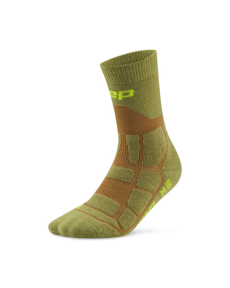 Sporting Goods Șosete compresie hiking CEP Hiking Max Cushion 2.0 - olive/maro | amortizare maximă