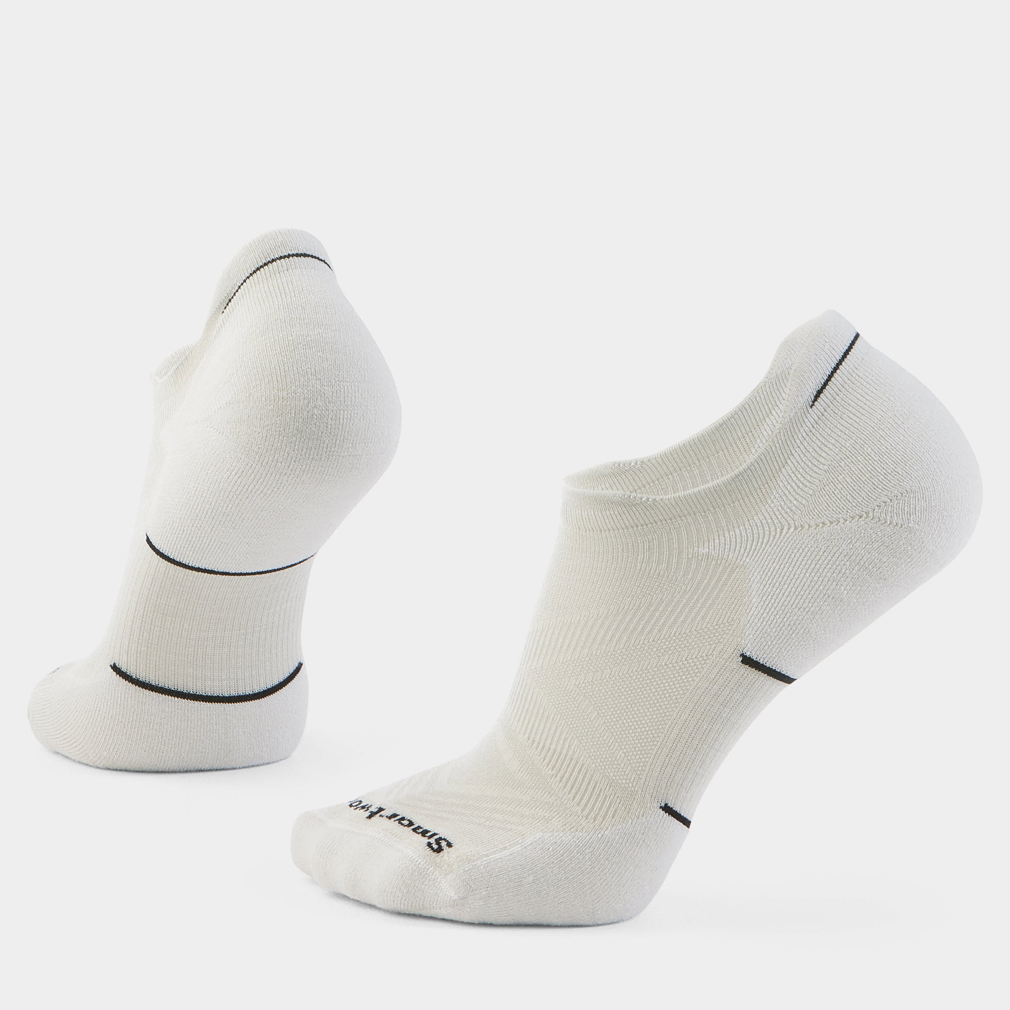 Smartwool Șosete Merino alergare Smartwool Run - negru/alb Black-White | Low Ankle | Targeted Cushion