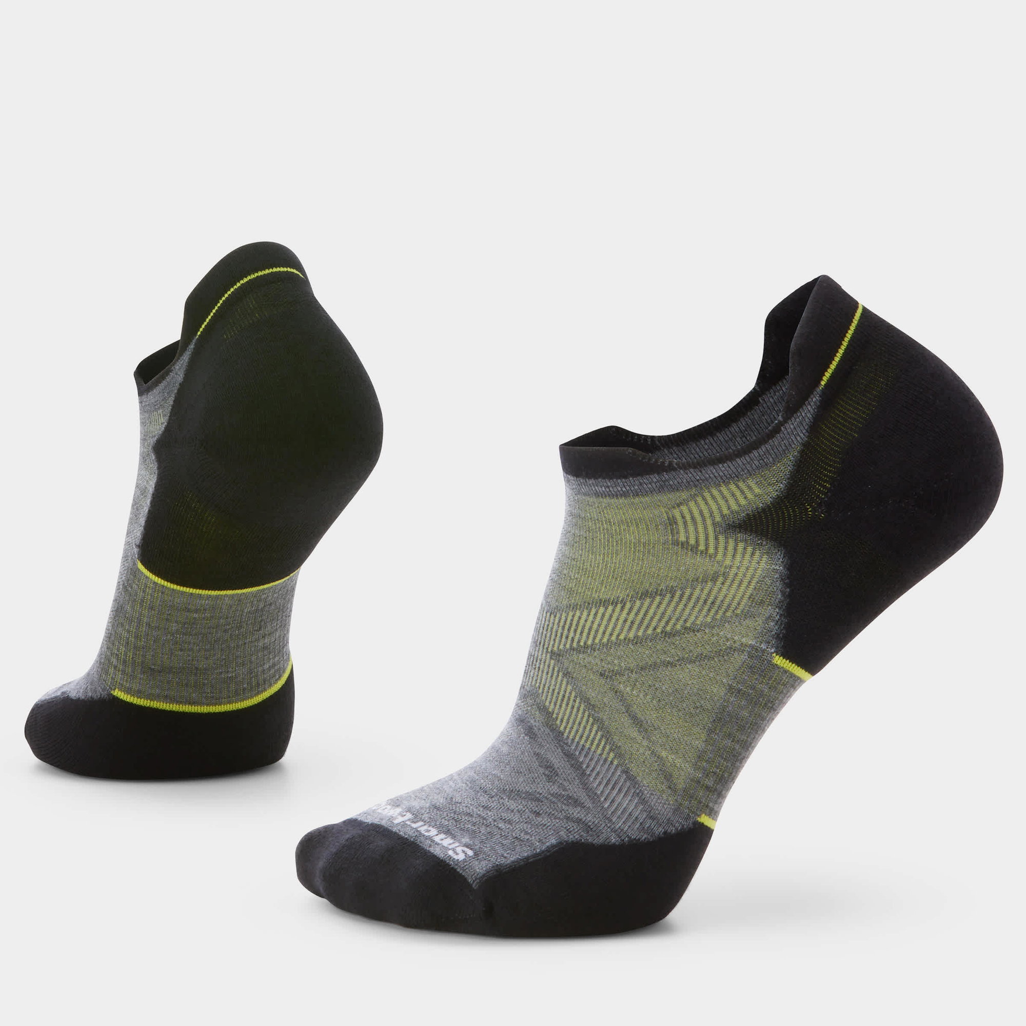 Smartwool Șosete Merino alergare Smartwool Run - gri Medium Gray | Low Ankle | Targeted Cushion