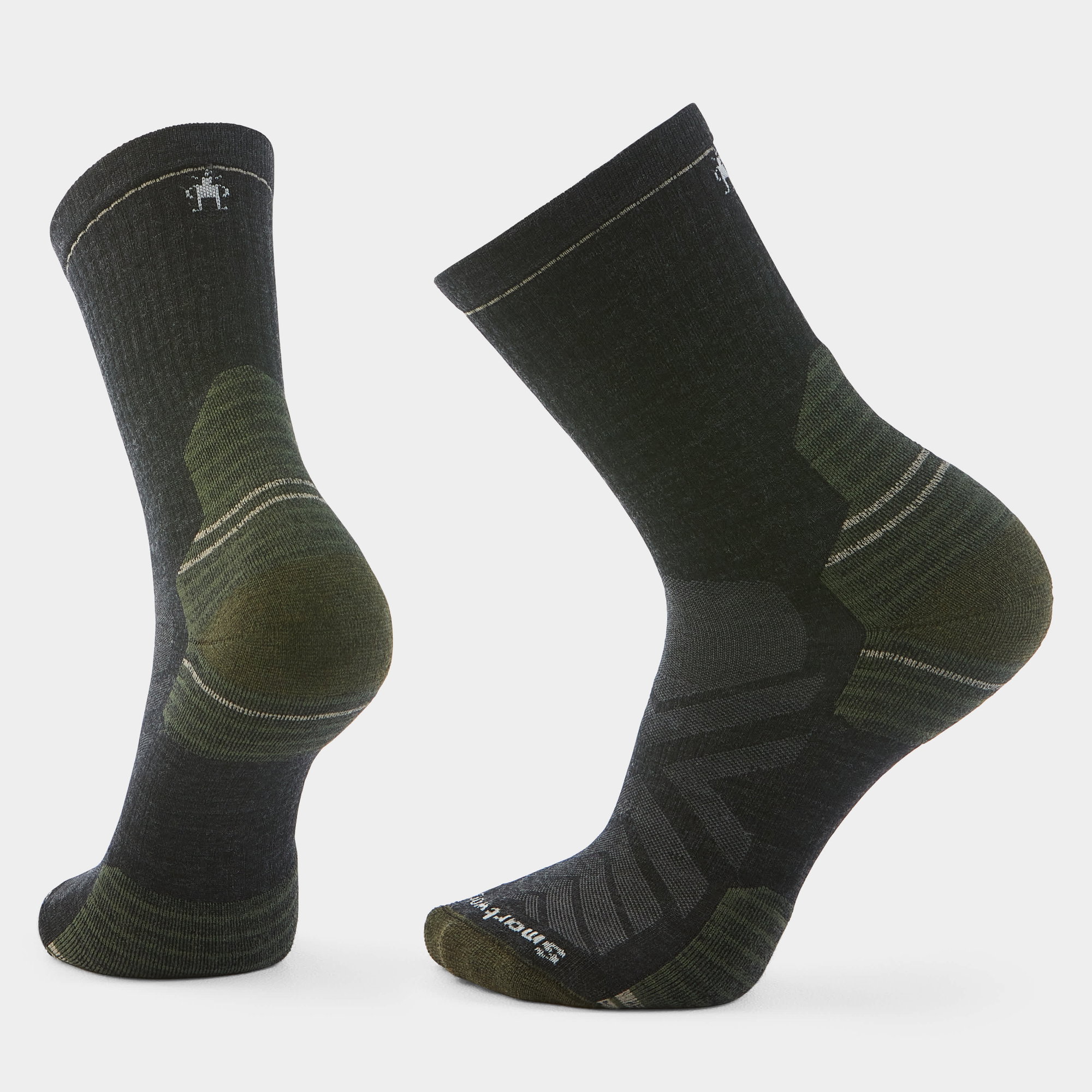 Smartwool Șosete Merino hiking Smartwool Hike - gri Charcoal | Mid Crew | Targeted Cushion