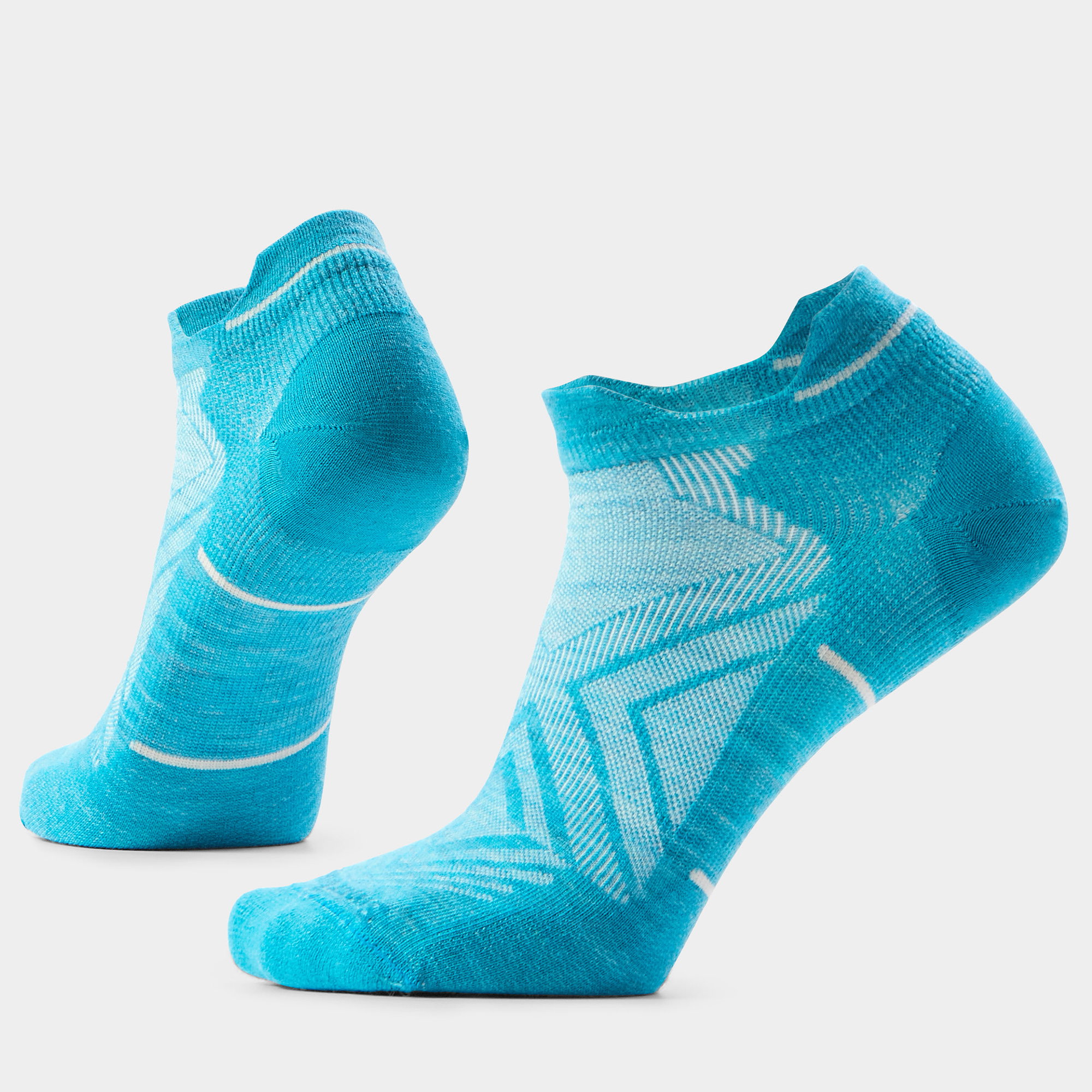 Smartwool Șosete Merino alergare Smartwool Run - alb/albastru Capri | Low Ankle | Zero Cushion