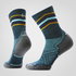 Șosete Merino alergare Smartwool Run - albastru Twilight | Mid Crew | Targeted Cushion