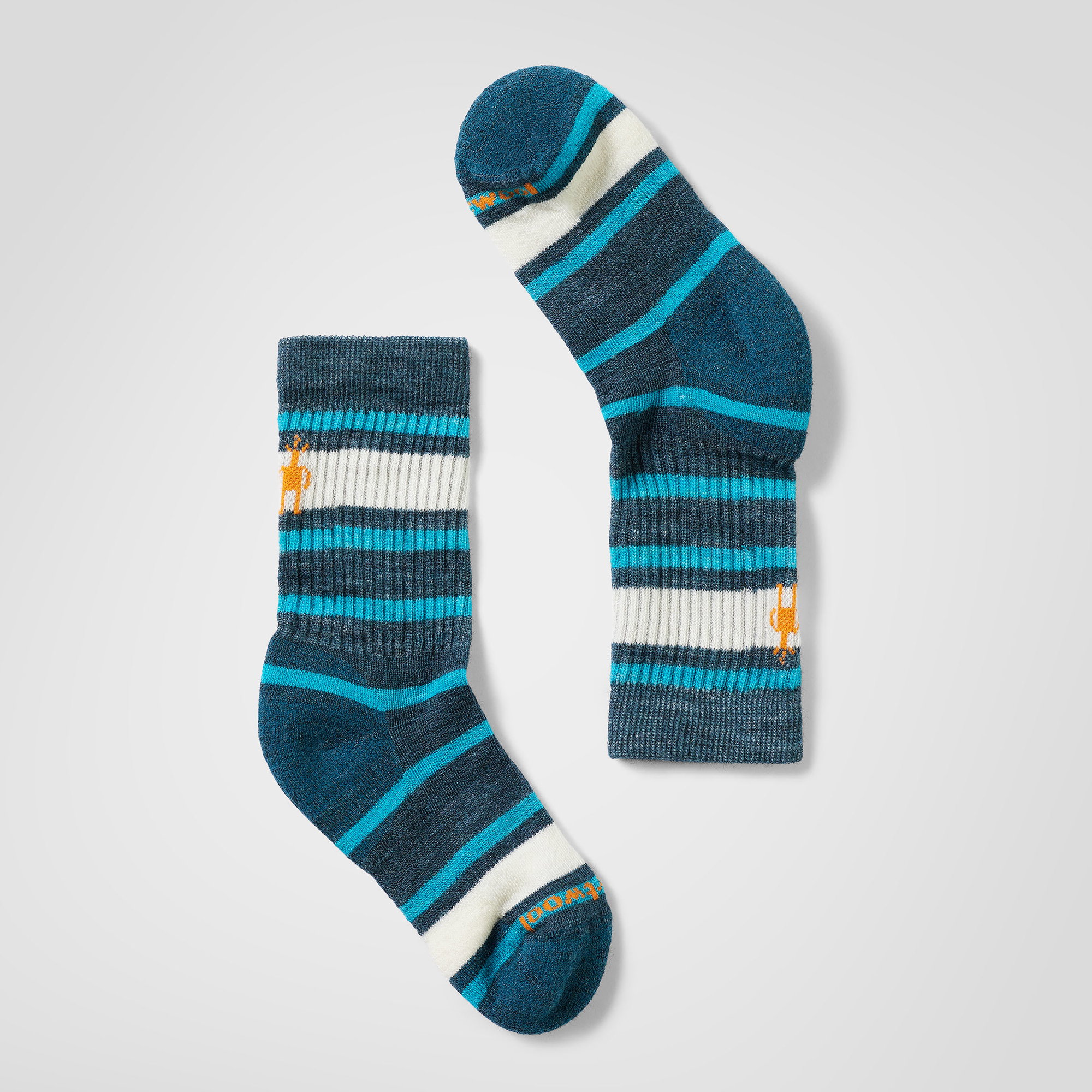 Smartwool Șosete Merino hiking Smartwool Hike Striped K - albastru Twilight | Crew | Light Cushion