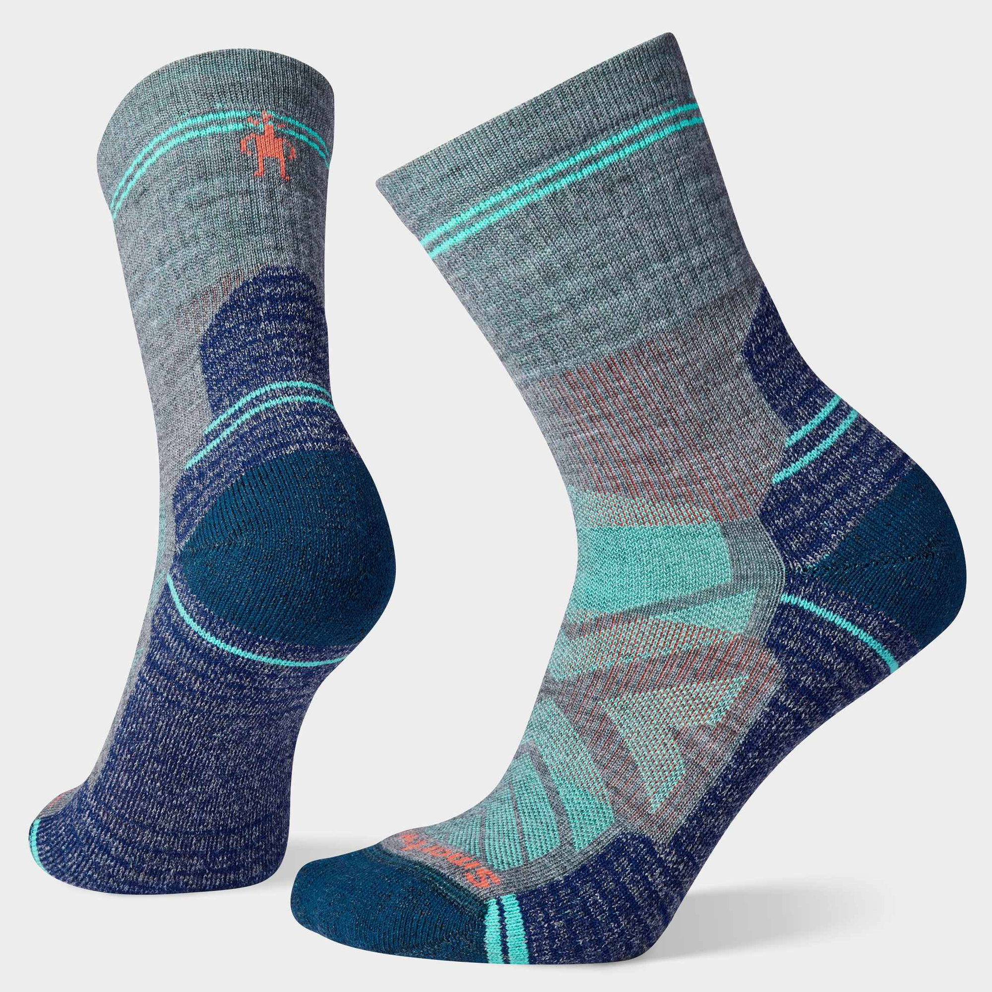 Smartwool Șosete Merino hiking Smartwool Hike - gri Medium Gray | Mid Crew | Light Cushion