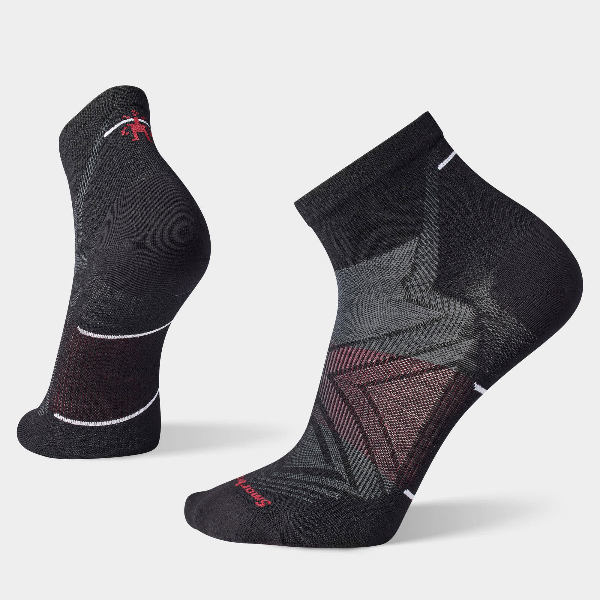Smartwool Șosete Merino alergare Smartwool Run - Ankle | Zero Cushion - Black