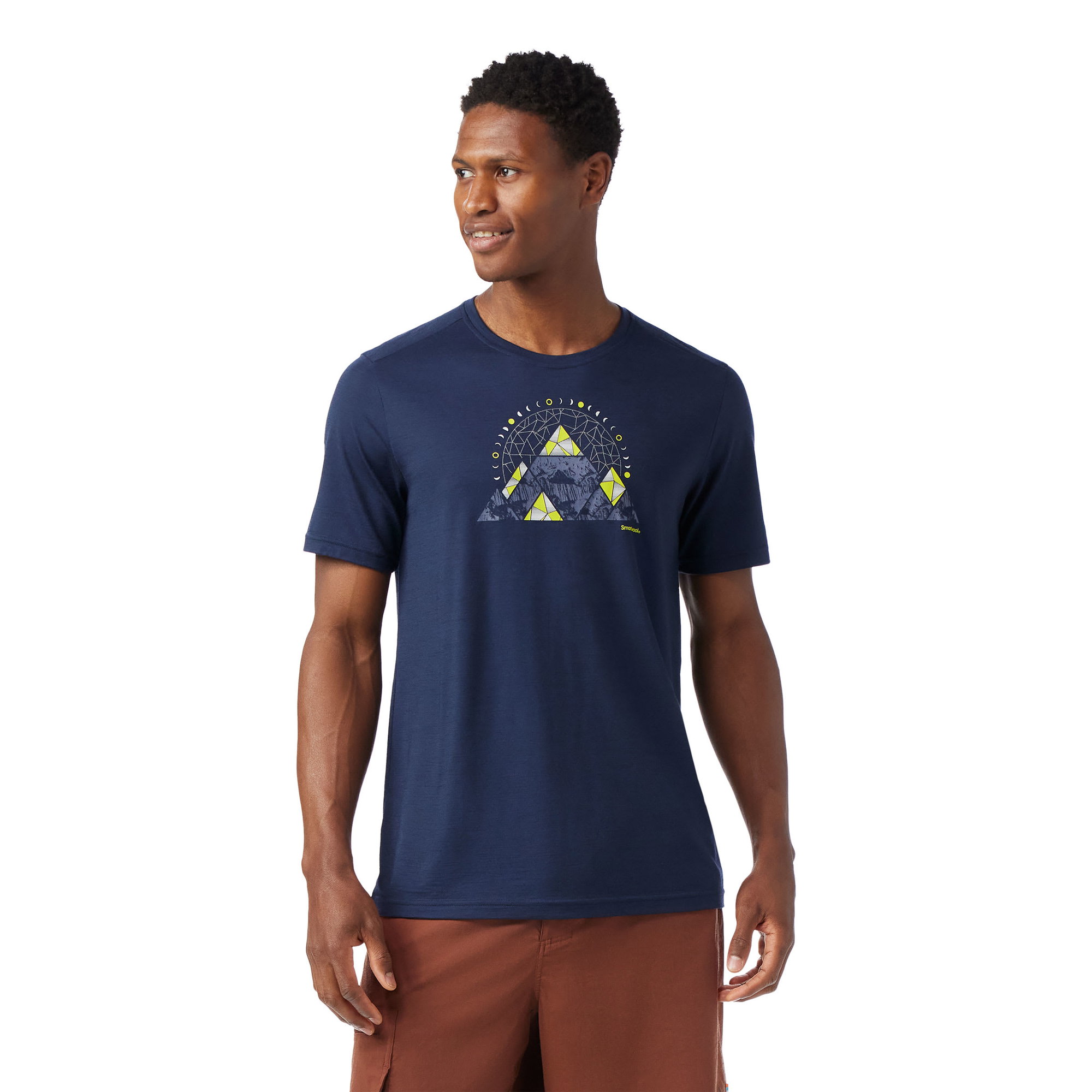 Smartwool Smartwool - tricou merino - Geo Phase Active Short Sleeve Graphic Tee - Albastru