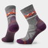 Șosete Merino hiking Smartwool Hike Zig Zag Valley - gri Ash/Charcoal | Mid Crew | Light Cushion