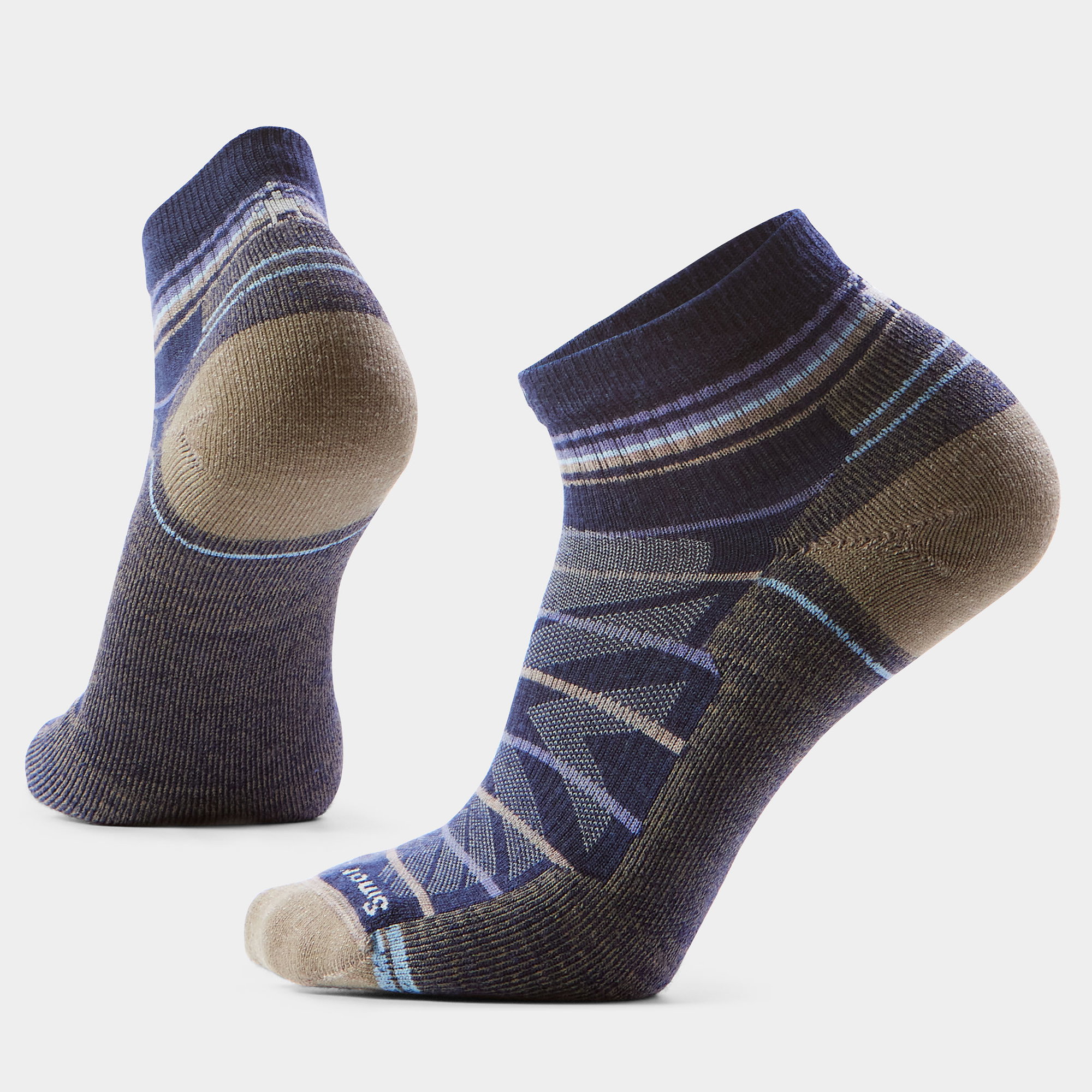 Smartwool Șosete Merino hiking Smartwool Hike Pattern - albastru Nightfall Blue | Ankle | Light Cushion